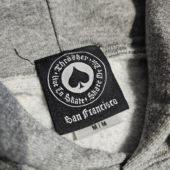 Thrasher Hoodie with Yellow Flame Logo - Picture 4 of 5